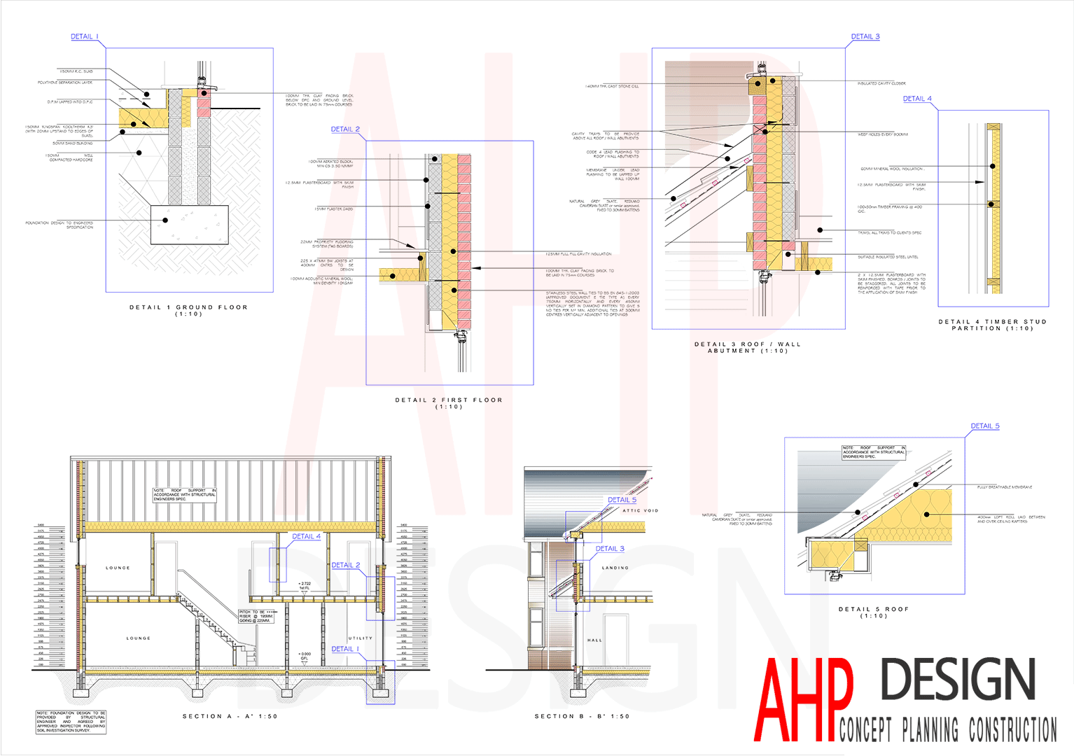 Proposed construction details